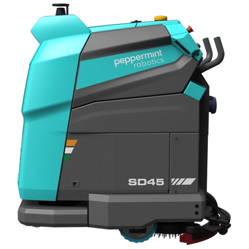 Peppermint’s best-in-class fully autonomous robotic floor scrubber dryer is designed to handle both commercial and industrial floor cleaning spaces with ease & efficiency.